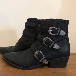 Black Western Boots Size 8